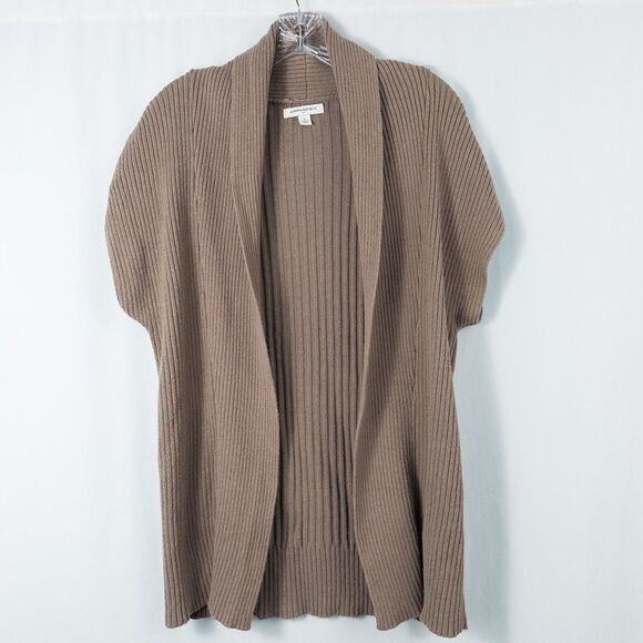 Banana Republic Factory Sweaters - Banana Republic Short Sleeve Ribbed Knit Cardigan Womens Small Brown Lagenlook‎